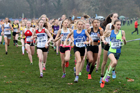 Girls under-15s British Athletics Liverpool Cross Challenge, Sefton Park, Liverpool. Photo:  David T. Hewitson/Sports for All Pics